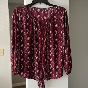 Burgundy long sleeve